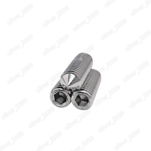 304 Set prese esagonali in acciaio inox viti punti cono a vite 4# 8# 10# 1/4 - Foto 6 di 6