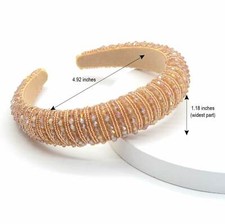 Rhinestone Crystal Diamond Headbands Padded Headband Wide Glitter Crystal