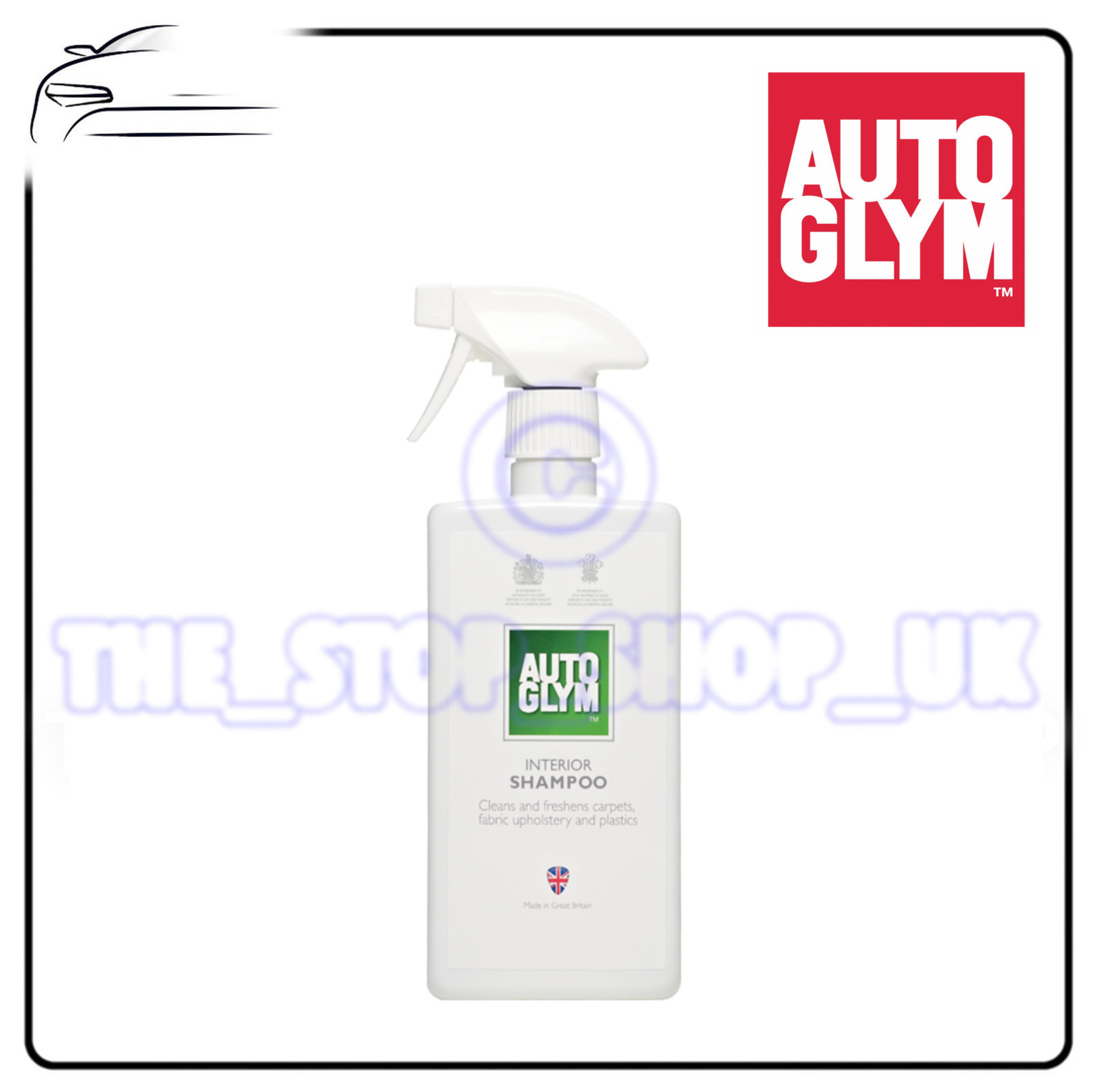 Autoglym Interior Shampoo Cleaner Fabric Seats Carpets Headlining 500ml