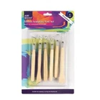 Set of 6  STEEL RIBBON BLADES Single Ends Arts Craft Tool