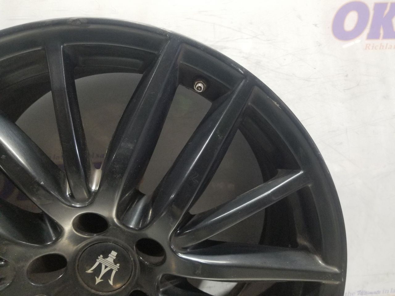 14 2014 MASERATI GHIBLI SQ4 WHEEL 19X8-1/2 ALLOY 15 SPOKE BLACK 670016851