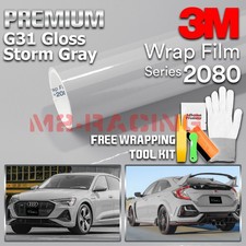 Genuine 3m 2080 Series G31 Gloss Storm Gray Vinyl Wrap Vehicle Film Decal Sheet