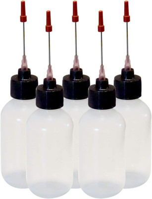 5-2Oz Plastic Squeeze Bottles 1.5'' Stainless Applicators