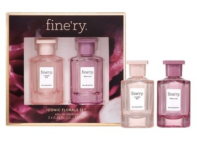 fine'ry. Mini Eau De Parfum Duo Gift Set - Rosa Lina + Flower Bed - 2pc