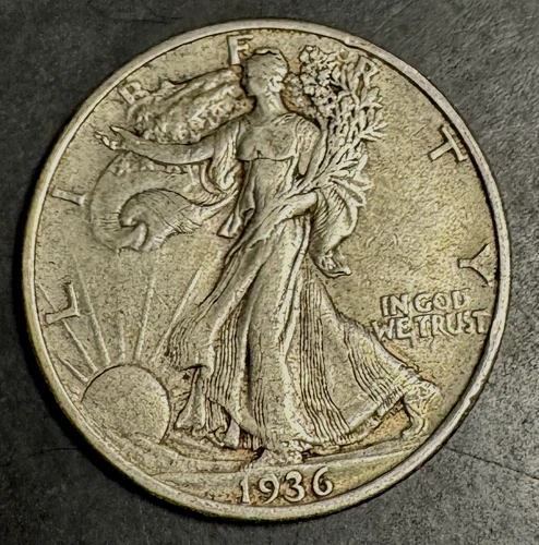 Photo of a 1936-P Walking Liberty Half Dollar from an eBay listing that sold on Jul 18, 2026