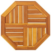 Tischplatte 50X50X2 Cm Achteckig Massivholz Akazie