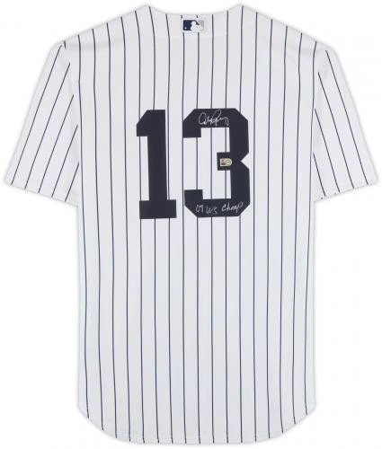 Alex Rodriguez New York Yankees Signed White Nike Replica Jersey w/WS Champ Insc - Image 2 of 4