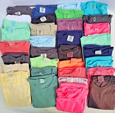 33 Mens M, T Shirts Tees - Various Colors - Ring Spun, Garment Dyed, w/ Flaws