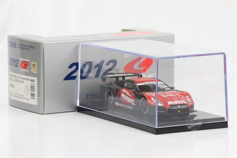 1:43 Ebbro Motul Autech Nissan GT-R SGT500 2012 Okayama Test Diecast - Immagine 4 di 4