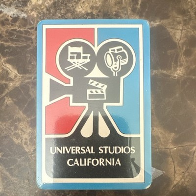 Universal Studios California Collectible Playing Cards Sealed slight plastic rip