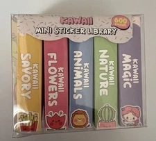 Kawaii Mini Stickers Library 600 Count New 