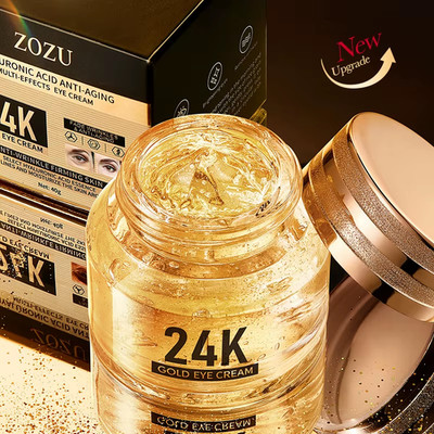 24K Gold Hyaluronsäure Augencreme Anti Augenringe Tränensäcke Straffende Feuchtigkeit