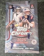 2025 Topps Chrome Football Hobby Box Sealed
