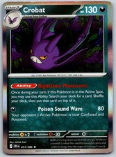 Crobat Holofoil Rare Chaos Rising [CRI - 051/086] - NM