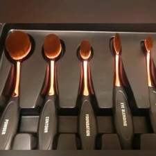 Premium Professional Cosmetic Brush Set 6 pc Assorted Sizes Types D1