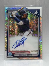 2024 Bowman Chrome DOUGLAS GLOD Mini Diamond Auto /100 1st CPA-DG