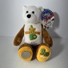 Limited Treasures America Coin Bears New Hampshire 2002 Small Stuffed Animal C5