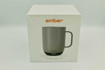 Ember Temperature Control Mug 2 Gray 14 oz Matte Stainless Steel Battery