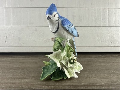 LENOX 1998 Christmas Blue Jay Porcelain Figurine Mint Cabinet Display Fast Shipn