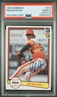 1982 Donruss Nolan Ryan HOF Signed Baseball Card 419 PSA 2 DNA Certified Auto 10