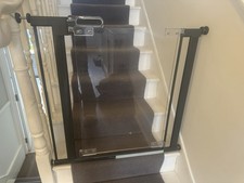 Fred Safety Pressure Fit Acrylic Stair Gate with Clear View