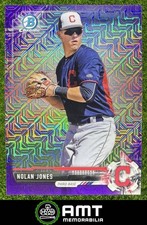 Nolan Jones 2017 Bowman 187/250 Mega Chrome Prospects Mojo Purple Indians