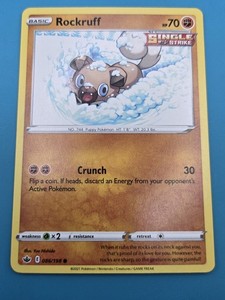 pokemon rockruff card Rockruff Pokemon Card