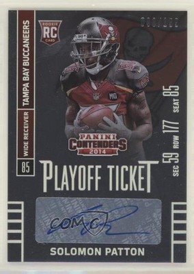 2014 Contenders Playoff Ticket Solomon Patton (Red Jersey) Rookie Auto RC 1u6