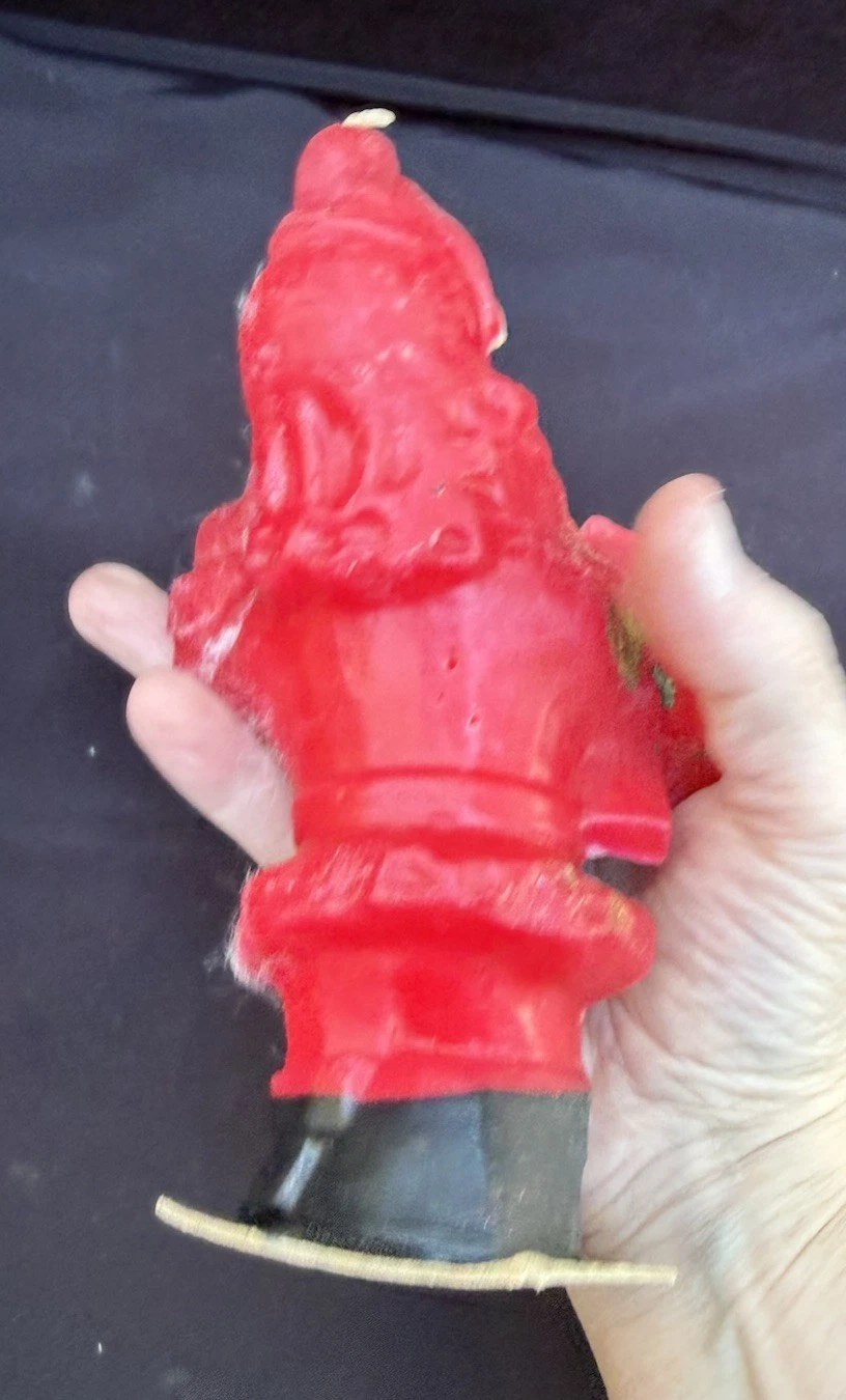 Vintage 1950’s Gurley Christmas Holiday Santa Candle Large 8" -S1 - product detail image 6