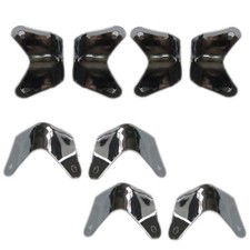 8Pack Metal 2 Leg Guitar AMP Amplifier Cabinet Corners Protectors For Fender D