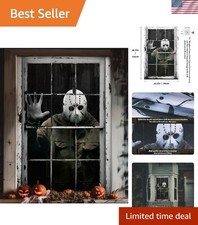 Halloween Horror Window and Door Cover, Scary Decoration for Home Party