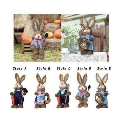 DIY unvollendetes Osterhase Stroh Material Paket Handarbeit süß Deko