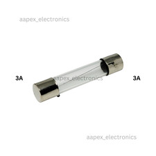 AGC Glass Tube Fuses 1A/2A/3A/7.5A/10A/15A - 5/100 Packs Fast Blow Fuse 6x31mm