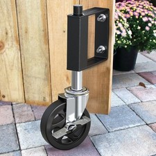 220LBS Capacity Heavy Duty Gate Caster Wheel with Built-in Spring Functionality