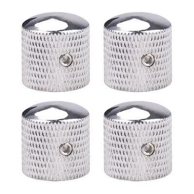 XIYANGJUAN 4Pcs Metal Guitar Knobs Chrome Volume Tone Control Knob 