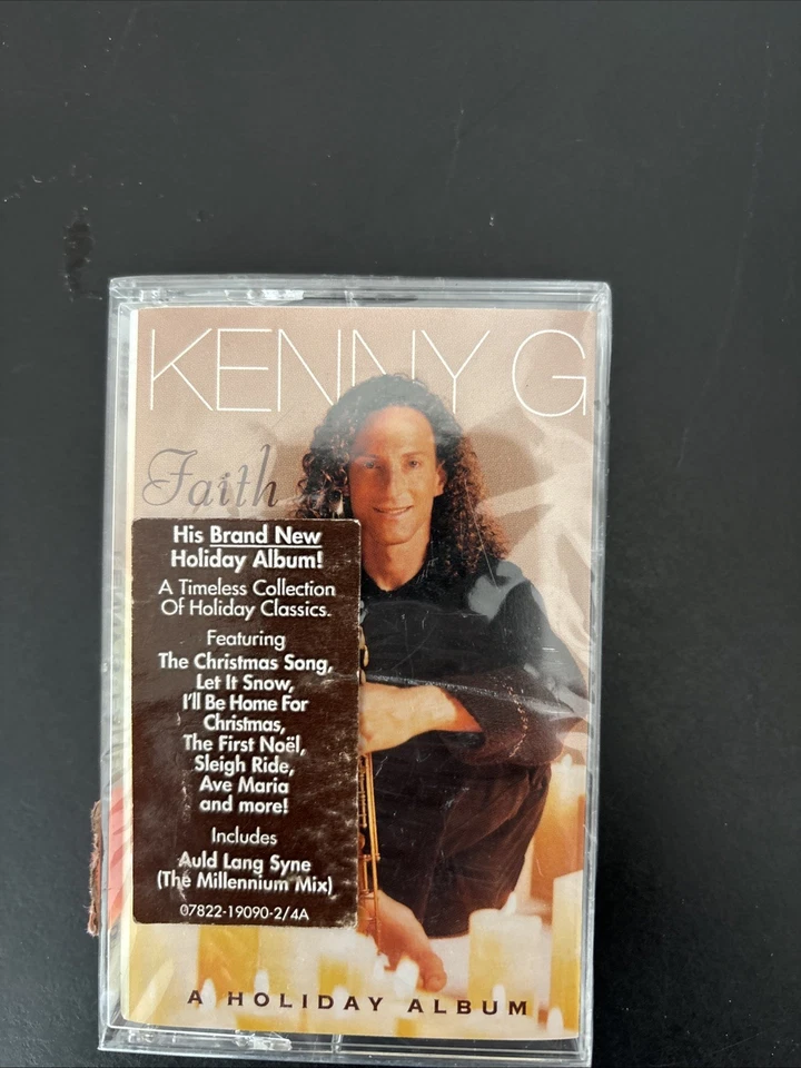 NEW Kenny G Faith A Holiday Album Cassette Tape 1999 Arista Factory Sealed Foto 2 de 4