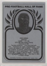 1988-2013 Pro Football Hall of Fame Metallic John Hannah HOF 0q3