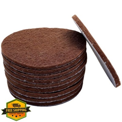 10 Pack 6'' Brown Scrubber Pads 120 Grit Hoop Loop Conditioning Discs