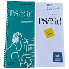 Vintage IBM PS/2 It Reference Guide Book PC Computer 1990 Model L40 SX Display