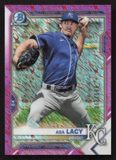 2021 Bowman Chrome Asa Lacy Prospects Fuchsia Shimmer Refractor #/199 #BCP-194