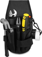 5-Pockets Tool Pouch Black Tool Pouch Organization Heavy-Duty Tool Pouches Bag