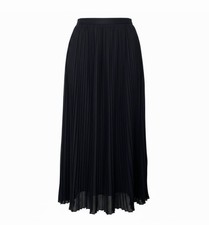 Elegant Black Pleated Skirt