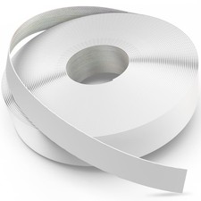 White Edge Banding, 1 1/2 in x 25ft Roll of Wood Veneer Melamine Edge Banding...