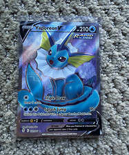 Pokemon TCG Vaporeon V 172/203 Evolving Skies Full Art Rapid Strike Holo