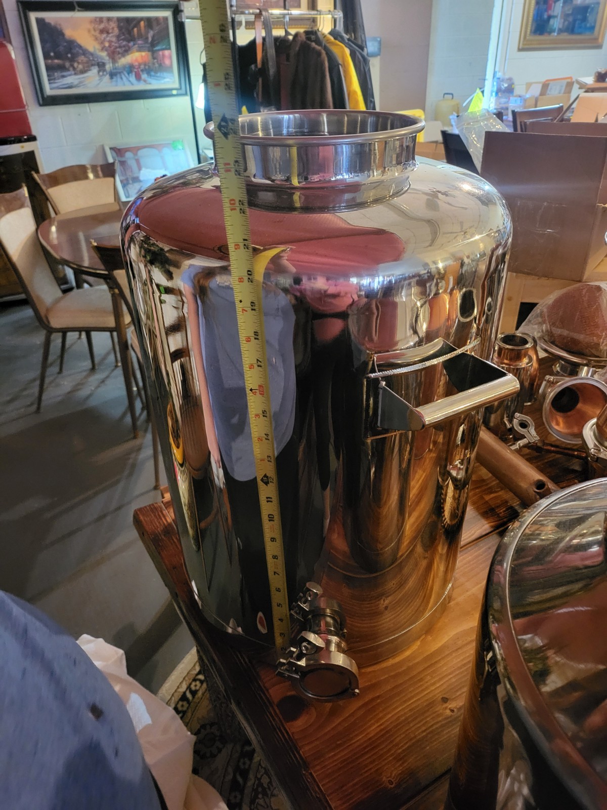 HUGE LOT OF DISTILLERY MOONSHINE WHISKEY ITEMS COPPER STAINLESS STEEL 