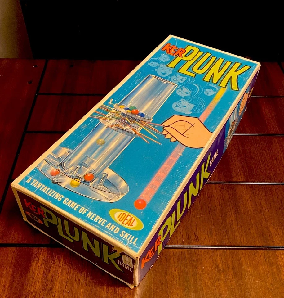 Vintage 1967 Ideal Co. Kerplunk Retro Game - Complete In Box /Colored Marbles - Image 3 of 4