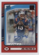 2024 Panini Clearly Donruss Rated Rookie Red 1/149 Joe Milton III #97 Auto 04uh