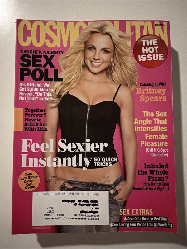 Cosmopolitan Magazine, Britney Spears, August 2010.