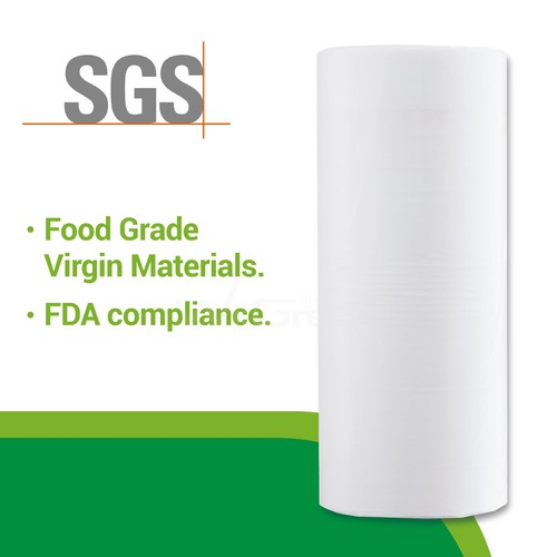 4 Rolls 2500 Bags HDPE Vegetable Fruit Food Produce Roll Bags 12x17 - Picture 5 of 6