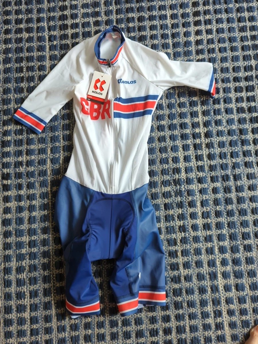 Nuevo Con Etiquetas GB HSBC Manga Corta Blanco Aero Skinsuit Talla 1+